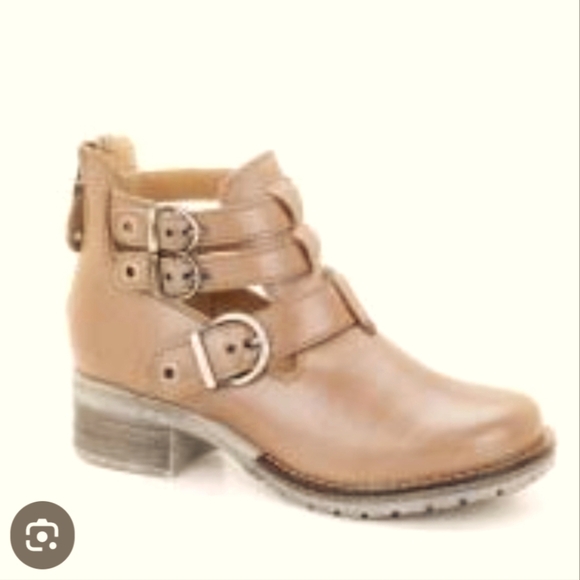 Dromedaris Women's Kelsy Taupe Brown Leather Ankle Boots Size 40 EU Sz 9/9.5 - Picture 2 of 16